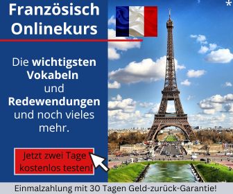 Französisch Onlinekurs Banner