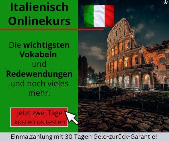 Italienisch Onlinekurs Banner