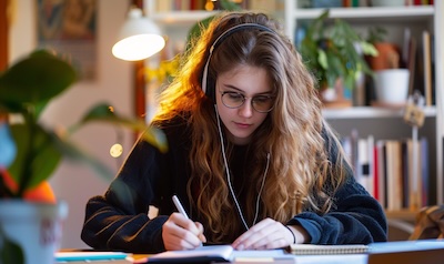Albanisch lernen Anfänger Schreibtisch Lernumgebung