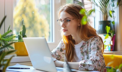 Litauisch für Anfänger lernen am Laptop